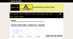 Desktop Screenshot of heidelbergcricketclub.com
